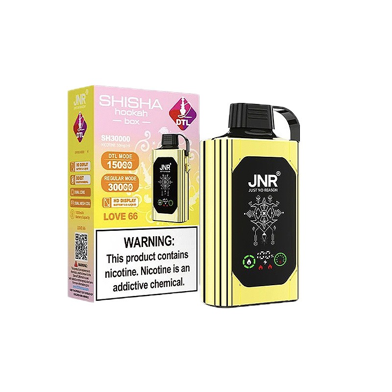 JNR Shisha Hookah Box 30000 Puffs Disposable Vape